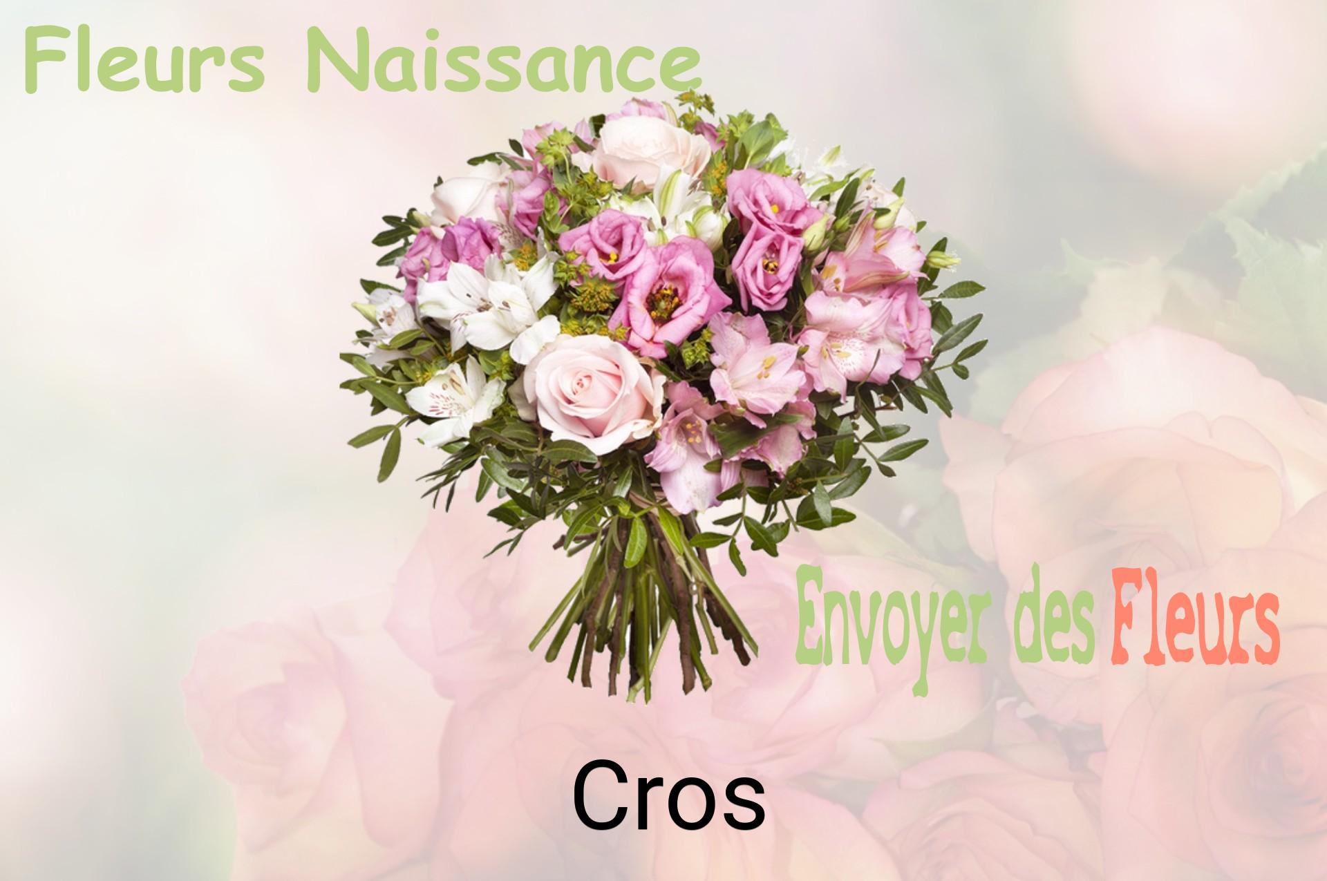 Bouquet de fleurs de naissance livré à Cros